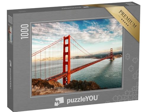 puzzleYOU: Puzzle 1000 Teile „Golden Gate Bridge, San Francisco, USA“ – aus der Puzzle-Kollektion USA, Brücken, Brücken & Brunnen, Golden Gate Bridge von puzzleYOU