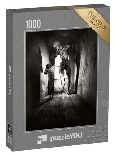 puzzleYOU: Puzzle 1000 Teile „Gothic-Szenerie: Mädchen und Monster“ – aus der Puzzle-Kollektion Gothik von puzzleYOU