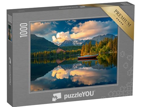puzzleYOU: Puzzle 1000 Teile „Hohe Tatra am Morgen, Slowakei“ – aus der Puzzle-Kollektion Seen, Berge & Täler von puzzleYOU