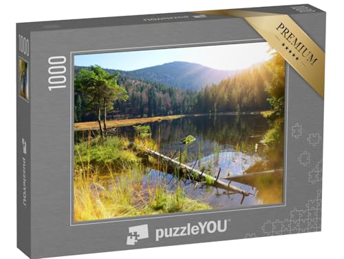 puzzleYOU: Puzzle 1000 Teile „Kleiner Arbersee im Nationalpark Bayerischer Wald, Deutschland“ – aus der Puzzle-Kollektion Bayerischer Wald von puzzleYOU