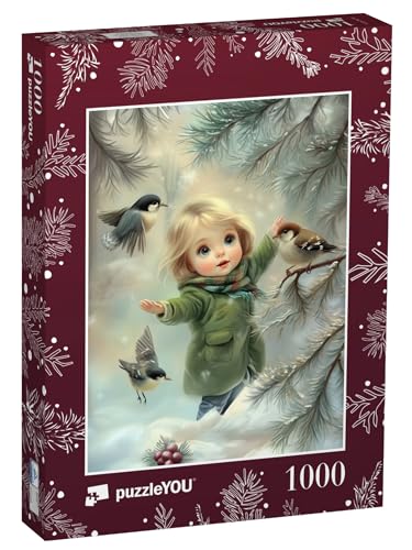 puzzleYOU: Puzzle 1000 Teile „Kleines Mädchen im Winterwald“ – aus der Puzzle-Kollektion Weihnachten puzzleYOU: Puzzle 1000 Teile „Kleines Mädchen im Winterwald“ – aus der Puzzle-Kollektion Weihnachten von puzzleYOU