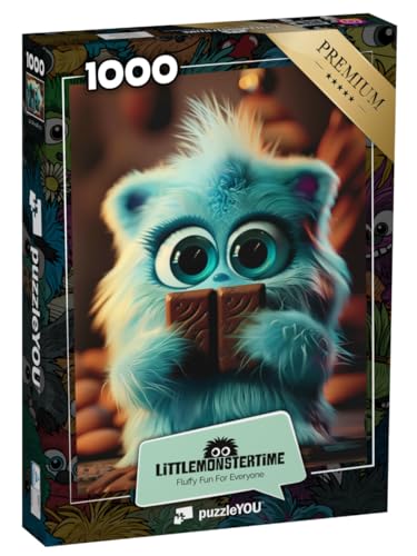 puzzleYOU: Puzzle 1000 Teile „LITTLEMONSTERTIME: Pixie“ – aus der Puzzle-Kollektion Illustrationen, Kunst & Fantasy von puzzleYOU