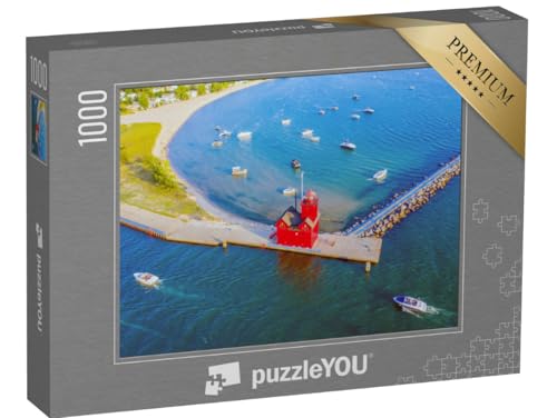 puzzleYOU: Puzzle 1000 Teile „Leuchtturm Holland Harbor Light Big Red, Holland State Park, Michigan“ – aus der Puzzle-Kollektion Holland puzzleYOU: Puzzle 1000 Teile „Leuchtturm Holland Harbor Light Big Red, Holland State Park, Michigan“ – aus der Puzzle-Kollektion Holland von puzzleYOU