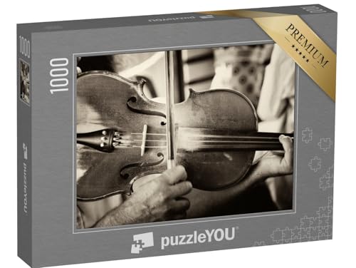 puzzleYOU: Puzzle 1000 Teile „Musik: Geige, Violine, Vintage-Design“ – aus der Puzzle-Kollektion Musik, Menschen puzzleYOU: Puzzle 1000 Teile „Musik: Geige, Violine, Vintage-Design“ – aus der Puzzle-Kollektion Musik, Menschen von puzzleYOU