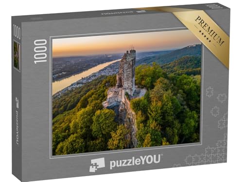 puzzleYOU: Puzzle 1000 Teile „Mystischer Drachenfels am Rhein bei Bonn“ – aus der Puzzle-Kollektion Rhein von puzzleYOU