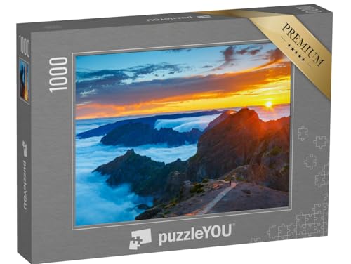 puzzleYOU: Puzzle 1000 Teile „Mystischer Sonnenuntergang über den Bergen, Madeira, Portugal“ – aus der Puzzle-Kollektion Portugal puzzleYOU: Puzzle 1000 Teile „Mystischer Sonnenuntergang über den Bergen, Madeira, Portugal“ – aus der Puzzle-Kollektion Portugal von puzzleYOU