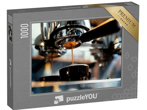 puzzleYOU: Puzzle 1000 Teile „Nahaufnahme von Espresso, der aus der Kaffeemaschine fließt“ – aus der Puzzle-Kollektion Kaffee, Getränke puzzleYOU: Puzzle 1000 Teile „Nahaufnahme von Espresso, der aus der Kaffeemaschine fließt“ – aus der Puzzle-Kollektion Kaffee, Getränke von puzzleYOU