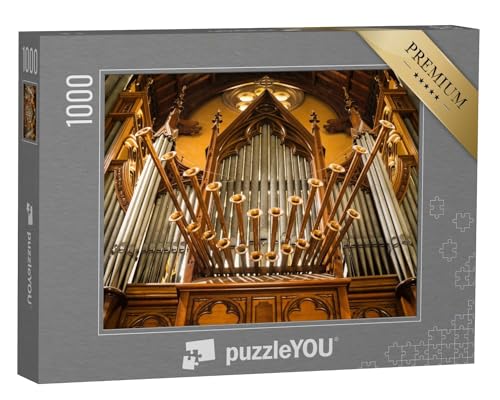 puzzleYOU: Puzzle 1000 Teile „Orgel in Einer Kirche“ – aus der Puzzle-Kollektion Musik, Menschen von puzzleYOU