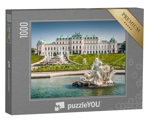 puzzleYOU: Puzzle 1000 Teile „Schöne Aussicht auf das berühmte Schloss Belvedere“ von puzzleYOU