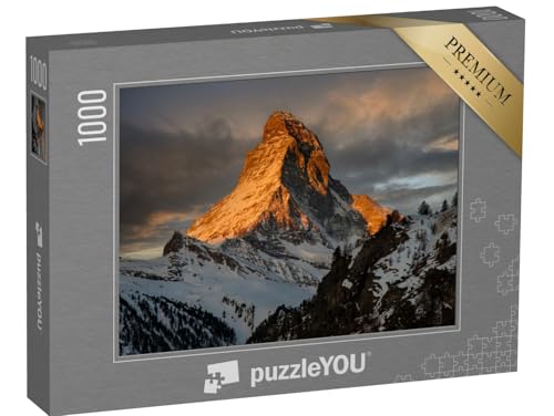 puzzleYOU: Puzzle 1000 Teile „Sonnenuntergang am Matterhorn, Zermatt, Schweiz“ – aus der Puzzle-Kollektion Berge, Matterhorn puzzleYOU: Puzzle 1000 Teile „Sonnenuntergang am Matterhorn, Zermatt, Schweiz“ – aus der Puzzle-Kollektion Berge, Matterhorn von puzzleYOU
