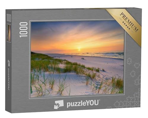 puzzleYOU: Puzzle 1000 Teile „Sonnenuntergang über einem Strand an der Ostsee“ – aus der Puzzle-Kollektion Ostsee von puzzleYOU
