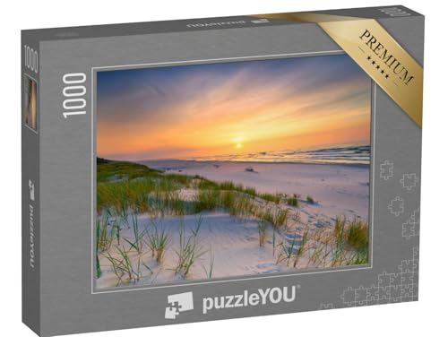 puzzleYOU: Puzzle 1000 Teile „Sonnenuntergang über einem Strand an der Ostsee“ – aus der Puzzle-Kollektion Ostsee von puzzleYOU