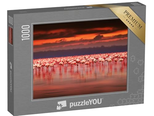 puzzleYOU: Puzzle 1000 Teile „Spektakulärer Sonnenuntergang über Einer Gruppe Flamingos, Kenia“ – aus der Puzzle-Kollektion Safari, Flamingos, Tiere in Savanne & Wüste, Exotische Tiere & Trend-Tiere puzzleYOU: Puzzle 1000 Teile „Spektakulärer Sonnenuntergang über Einer Gruppe Flamingos, Kenia“ – aus der Puzzle-Kollektion Safari, Flamingos, Tiere in Savanne & Wüste, Exotische Tiere & Trend-Tiere von puzzleYOU