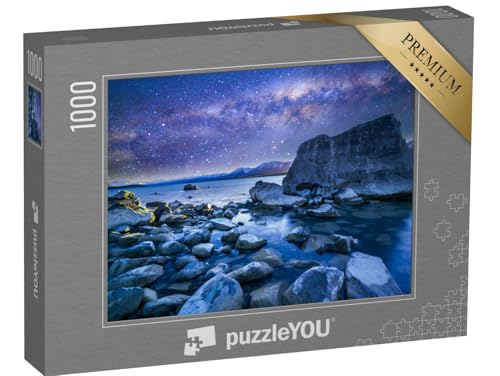 puzzleYOU: Puzzle 1000 Teile „Spektakuläres Bild des Lake Tekapo mit Milchstraße, Neuseeland“ – aus der Puzzle-Kollektion Neuseeland, Aus Aller Welt von puzzleYOU