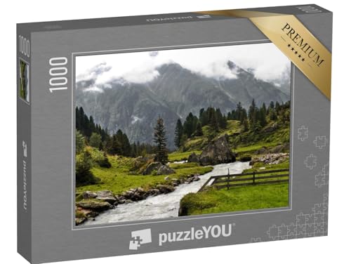 puzzleYOU: Puzzle 1000 Teile „Stubaital Österreich, Neustift, Milders, Schonberg, Mutterberg, Volderau“ – aus der Puzzle-Kollektion Berge & Täler von puzzleYOU