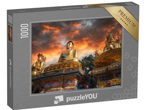 puzzleYOU: Puzzle 1000 Teile „Swayambhunath: goldene Buddha-Statue in Kathmandu, Nepal“ – aus der Puzzle-Kollektion Nepal puzzleYOU: Puzzle 1000 Teile „Swayambhunath: goldene Buddha-Statue in Kathmandu, Nepal“ – aus der Puzzle-Kollektion Nepal von puzzleYOU