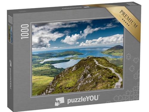 puzzleYOU: Puzzle 1000 Teile „Wanderweg im Connemara National Park, Irland“ – aus der Puzzle-Kollektion Irland von puzzleYOU