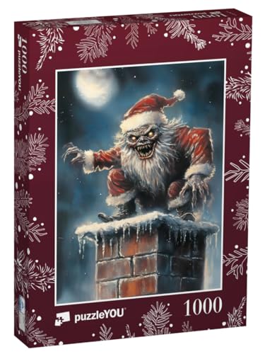 puzzleYOU: Puzzle 1000 Teile „Weihnachtsmann Monster am Kamin“ – aus der Puzzle-Kollektion Weihnachten puzzleYOU: Puzzle 1000 Teile „Weihnachtsmann Monster am Kamin“ – aus der Puzzle-Kollektion Weihnachten von puzzleYOU