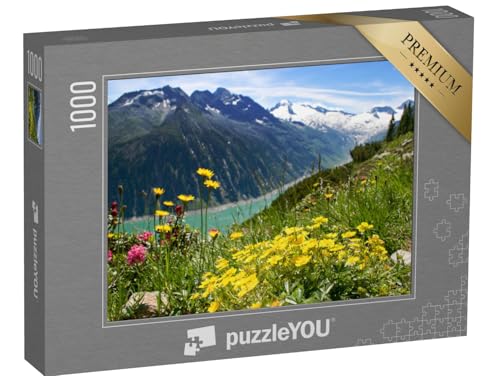 puzzleYOU: Puzzle 1000 Teile „Zillertaler Alpen, Österreich“ – aus der Puzzle-Kollektion Zillertal, Berge & Täler von puzzleYOU