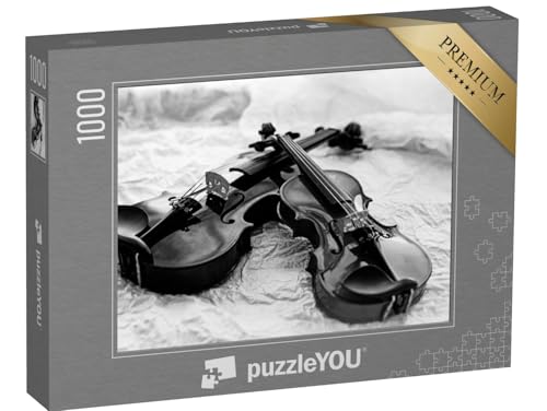 puzzleYOU: Puzzle 1000 Teile „Zwei Geigen, schwarz-weiß“ – aus der Puzzle-Kollektion Musik, Menschen puzzleYOU: Puzzle 1000 Teile „Zwei Geigen, schwarz-weiß“ – aus der Puzzle-Kollektion Musik, Menschen von puzzleYOU