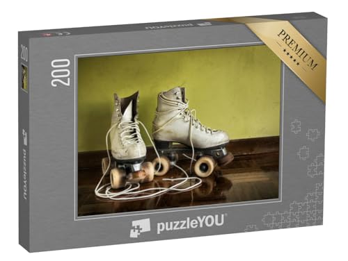 puzzleYOU: Puzzle 200 Teile „Abgenutzte Vintage-Rollschuhe“ – aus der Puzzle-Kollektion Nostalgie puzzleYOU: Puzzle 200 Teile „Abgenutzte Vintage-Rollschuhe“ – aus der Puzzle-Kollektion Nostalgie von puzzleYOU