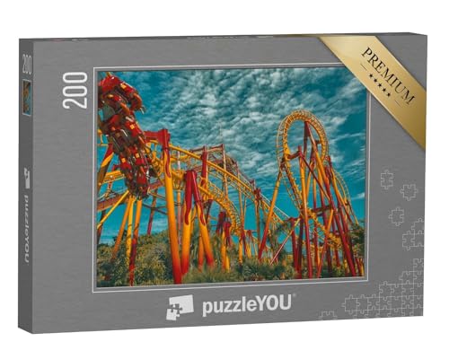 puzzleYOU: Puzzle 200 Teile „Achterbahn: Beto Carrero World in Santa Catarina, Brasilien“ – aus der Puzzle-Kollektion Architektur von puzzleYOU