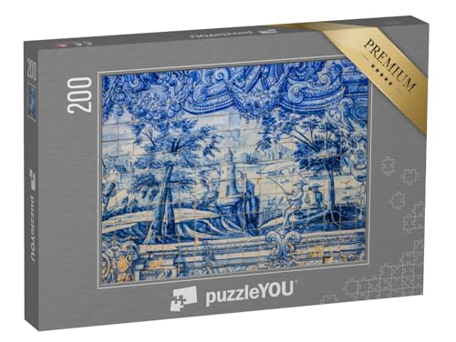 puzzleYOU: Puzzle 200 Teile „Antike Wand mit Alten Azulejos-Fliesen, Portugal“ – aus der Puzzle-Kollektion Portugal puzzleYOU: Puzzle 200 Teile „Antike Wand mit Alten Azulejos-Fliesen, Portugal“ – aus der Puzzle-Kollektion Portugal von puzzleYOU