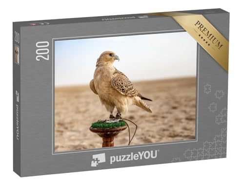 puzzleYOU: Puzzle 200 Teile „Aufmerksamer Falke in der Wüste“ – aus der Puzzle-Kollektion Vögel, Falken puzzleYOU: Puzzle 200 Teile „Aufmerksamer Falke in der Wüste“ – aus der Puzzle-Kollektion Vögel, Falken von puzzleYOU
