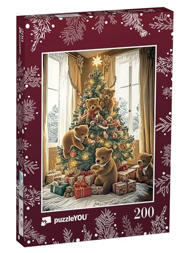 puzzleYOU: Puzzle 200 Teile „Bärenkinder Spielen im Christbaum“ – aus der Puzzle-Kollektion Weihnachten puzzleYOU: Puzzle 200 Teile „Bärenkinder Spielen im Christbaum“ – aus der Puzzle-Kollektion Weihnachten von puzzleYOU