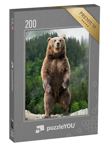 puzzleYOU: Puzzle 200 Teile „Beeindruckend: Braunbär auf den Hinterpfoten“ – aus der Puzzle-Kollektion Tiere, Grizzlys, Tiere in Wald & Gebirge puzzleYOU: Puzzle 200 Teile „Beeindruckend: Braunbär auf den Hinterpfoten“ – aus der Puzzle-Kollektion Tiere, Grizzlys, Tiere in Wald & Gebirge von puzzleYOU