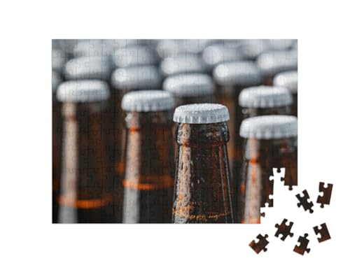 puzzleYOU: Puzzle 200 Teile „Bierflaschen mit Kronkorken“ von puzzleYOU