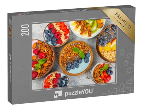 puzzleYOU: Puzzle 200 Teile „Bowl mit Granola, Joghurt und frischem Gemüse“ puzzleYOU: Puzzle 200 Teile „Bowl mit Granola, Joghurt und frischem Gemüse“ von puzzleYOU