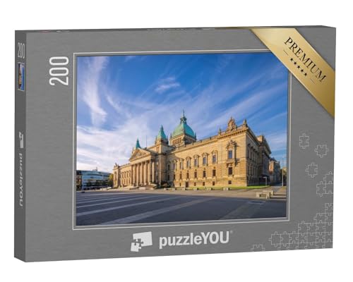 puzzleYOU: Puzzle 200 Teile „Bundesverwaltungsgericht Leipzig“ – aus der Puzzle-Kollektion Leipzig, Deutsche Städte von puzzleYOU