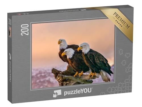 puzzleYOU: Puzzle 200 Teile „DREI amerikanische Weißkopfseeadler, Kenai-Berge, Alaska“ – aus der Puzzle-Kollektion Adler, Tiere in Wald & Gebirge puzzleYOU: Puzzle 200 Teile „DREI amerikanische Weißkopfseeadler, Kenai-Berge, Alaska“ – aus der Puzzle-Kollektion Adler, Tiere in Wald & Gebirge von puzzleYOU