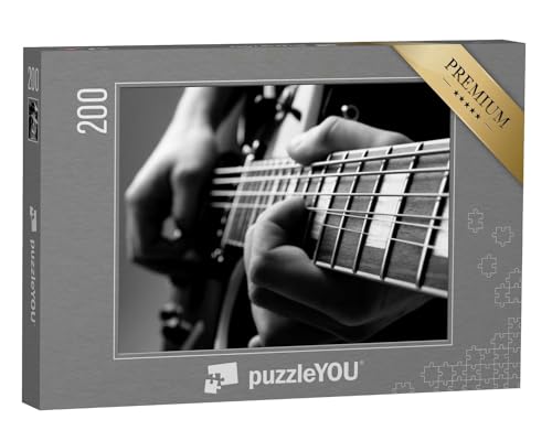 puzzleYOU: Puzzle 200 Teile „Das Spiel mit Einer Gitarre“ – aus der Puzzle-Kollektion Musik, Menschen von puzzleYOU