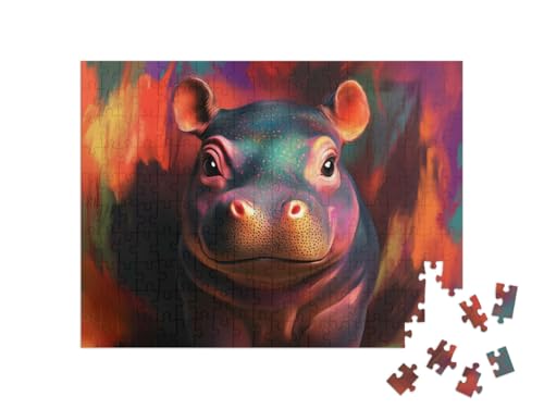 puzzleYOU: Puzzle 200 Teile „Das kunterbunte Flußpferdbaby“ puzzleYOU: Puzzle 200 Teile „Das kunterbunte Flußpferdbaby“ von puzzleYOU