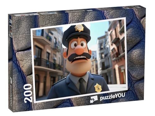 puzzleYOU: Puzzle 200 Teile „Der Polizeichef ist empört“ – aus der Puzzle-Kollektion Kinderpuzzle von puzzleYOU