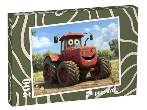 puzzleYOU: Puzzle 200 Teile „Der fröhliche, rote Traktor tuckert los“ – aus der Puzzle-Kollektion Kinderpuzzle puzzleYOU: Puzzle 200 Teile „Der fröhliche, rote Traktor tuckert los“ – aus der Puzzle-Kollektion Kinderpuzzle von puzzleYOU