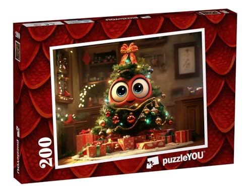 puzzleYOU: Puzzle 200 Teile „Der kleine, süße Weihnachtsbaum“ – aus der Puzzle-Kollektion Kinderpuzzle von puzzleYOU
