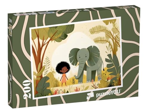 puzzleYOU: Puzzle 200 Teile „Der kleine Elefant“ von puzzleYOU