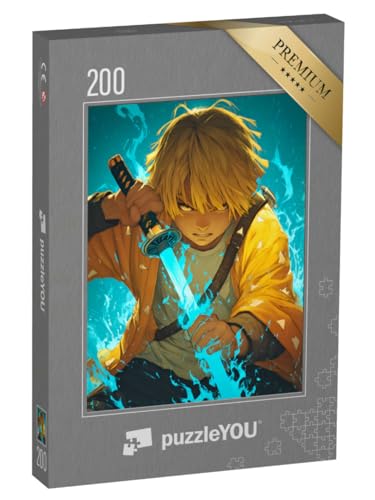 puzzleYOU: Puzzle 200 Teile „Der schweigende Held“ – aus der Puzzle-Kollektion Anime von puzzleYOU