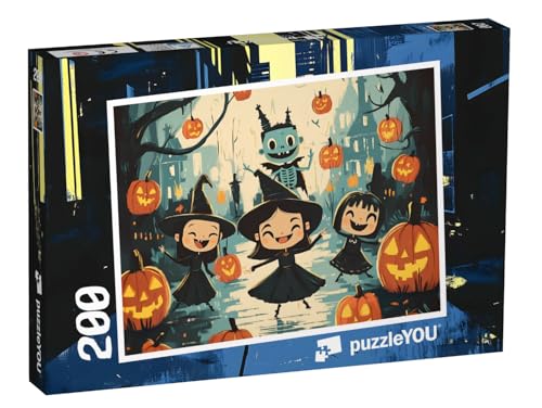 puzzleYOU: Puzzle 200 Teile „Die Nacht der lebenden Kürbisse“ – aus der Puzzle-Kollektion Kinderpuzzle puzzleYOU: Puzzle 200 Teile „Die Nacht der lebenden Kürbisse“ – aus der Puzzle-Kollektion Kinderpuzzle von puzzleYOU