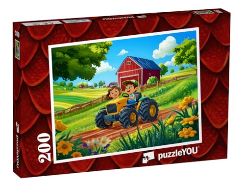puzzleYOU: Puzzle 200 Teile „Die Traktorfreunde: Gemeinsam auf großen Rädern“ – aus der Puzzle-Kollektion Kinderpuzzle puzzleYOU: Puzzle 200 Teile „Die Traktorfreunde: Gemeinsam auf großen Rädern“ – aus der Puzzle-Kollektion Kinderpuzzle von puzzleYOU