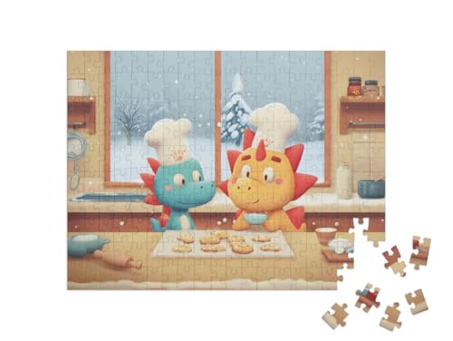 puzzleYOU: Puzzle 200 Teile „Die kleine Dino-Backstube“ puzzleYOU: Puzzle 200 Teile „Die kleine Dino-Backstube“ von puzzleYOU