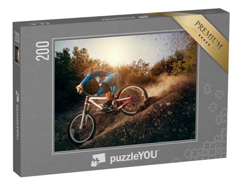 puzzleYOU: Puzzle 200 Teile „Downhill Mountainbike“ – aus der Puzzle-Kollektion Sport von puzzleYOU
