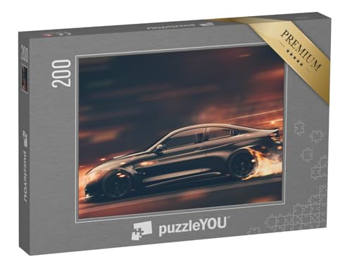 puzzleYOU: Puzzle 200 Teile „EIN schwarzer Sportwagen“ – aus der Puzzle-Kollektion Autos puzzleYOU: Puzzle 200 Teile „EIN schwarzer Sportwagen“ – aus der Puzzle-Kollektion Autos von puzzleYOU