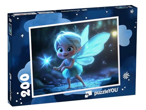 puzzleYOU: Puzzle 200 Teile „Eine kleine, süße Zauberfee“ – aus der Puzzle-Kollektion Kinderpuzzle von puzzleYOU