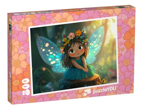 puzzleYOU: Puzzle 200 Teile „Eine märchenhafte Fee mit Blumenkranz“ – aus der Puzzle-Kollektion Kinderpuzzle puzzleYOU: Puzzle 200 Teile „Eine märchenhafte Fee mit Blumenkranz“ – aus der Puzzle-Kollektion Kinderpuzzle von puzzleYOU