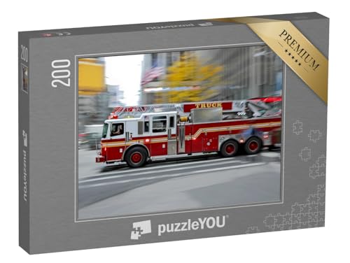 puzzleYOU: Puzzle 200 Teile „Feuerwehrauto auf schnellstem Weg zum Einsatzort“ – aus der Puzzle-Kollektion Feuerwehr puzzleYOU: Puzzle 200 Teile „Feuerwehrauto auf schnellstem Weg zum Einsatzort“ – aus der Puzzle-Kollektion Feuerwehr von puzzleYOU