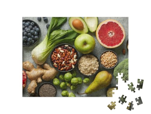 puzzleYOU: Puzzle 200 Teile „Gesunde Lebensmittel – Gemüse, Obst und Nüsse“ puzzleYOU: Puzzle 200 Teile „Gesunde Lebensmittel – Gemüse, Obst und Nüsse“ von puzzleYOU
